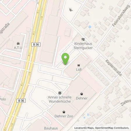 Standortübersicht der Tankstelle Lidl Dienstleistung GmbH & Co. KG in 76185 Karlsruhe