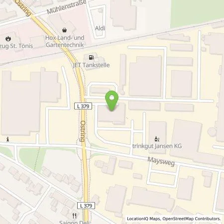 Standortübersicht der Tankstelle EnBW mobility+ AG und Co.KG in 47918 Tönisvorst