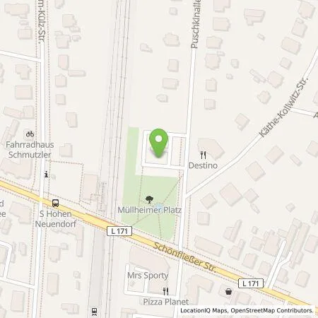 Standortübersicht der Tankstelle Stadt Hohen Neuendorf in 16540 Hohen Neuendorf