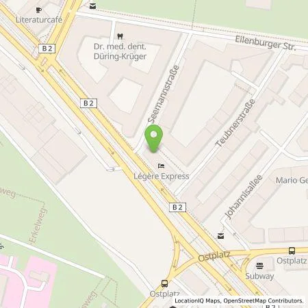 Standortübersicht der Tankstelle LÉGÈRE HOTEL GROUP GmbH & Co. KG in 04317 Leipzig