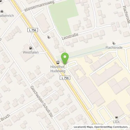 Standortübersicht der Tankstelle Epping Green Energy GmbH in 33161 Hövelhof