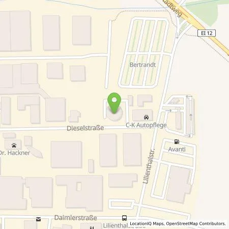 Standortübersicht der Tankstelle Bertrandt Ing.-Büro GmbH Ingolstadt in 85080 Gaimersheim