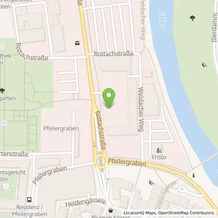 Standortübersicht der Tankstelle Allgäuer Überlandwerk GmbH in 87439 Kempten