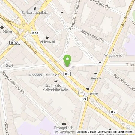 Standortübersicht der Tankstelle TankE GmbH in 50677 Köln