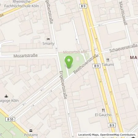 Standortübersicht der Tankstelle TankE GmbH in 50674 Köln