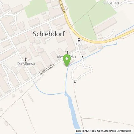 Standortübersicht der Tankstelle Klosterbräu Schlehdorf GmbH in 82444 Schlehdorf