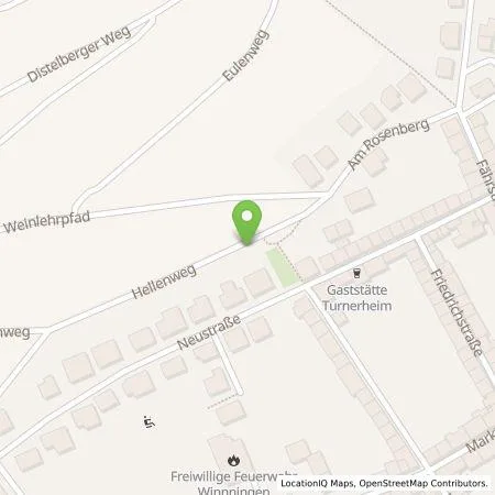 Standortübersicht der Tankstelle Energieversorgung Mittelrhein AG in 56333 Winningen