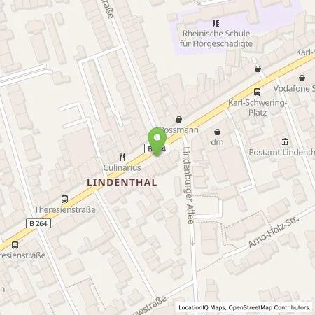 Standortübersicht der Tankstelle TankE GmbH in 50931 Köln