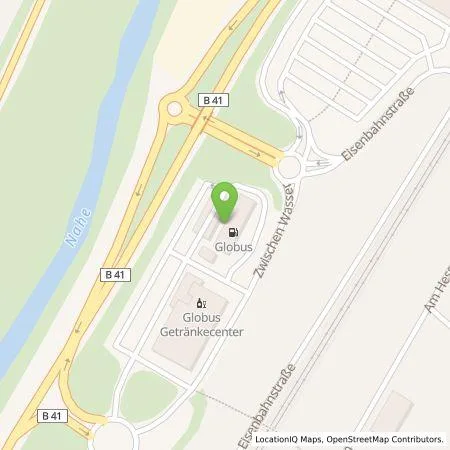 Standortübersicht der Tankstelle EnBW mobility+ AG und Co.KG in 55743 Idar-Oberstein