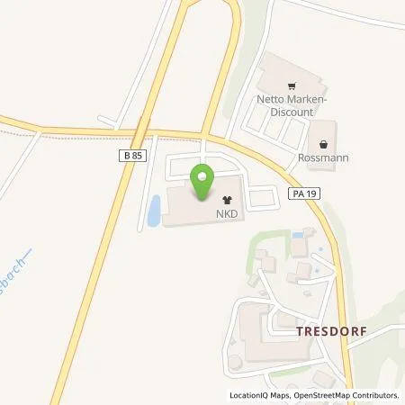 Standortübersicht der Tankstelle EnBW mobility+ AG und Co.KG in 94104 Tittling