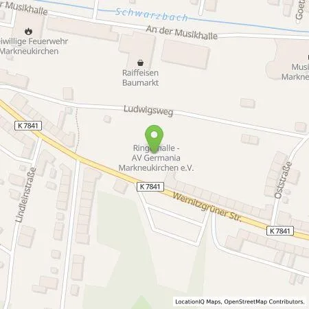 Standortübersicht der Tankstelle AV Germania Markneukirchen e.V. in 08258 Markneukirchen