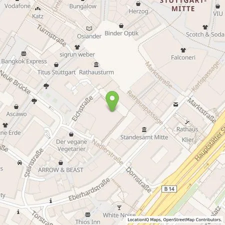 Standortübersicht der Tankstelle Dayser Deutschland GmbH in 70173 Stuttgart