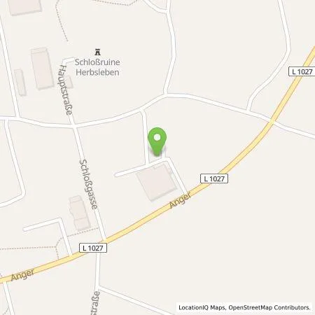 Standortübersicht der Tankstelle Numbat GmbH in 99955 Herbsleben