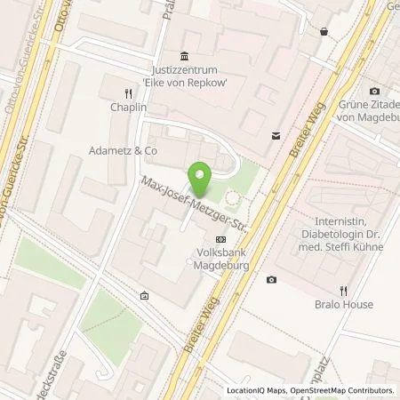 Standortübersicht der Tankstelle Volksbank Magdeburg eG in 39104 Magdeburg
