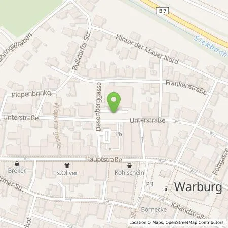 Standortübersicht der Tankstelle REA eCharge GmbH in 34414 Warburg