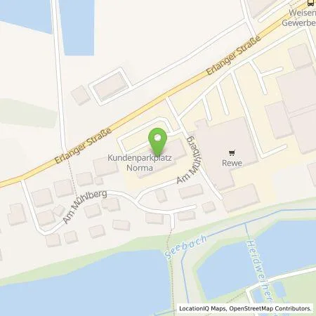 Standortübersicht der Tankstelle EnBW mobility+ AG und Co.KG in 91085 Weisendorf