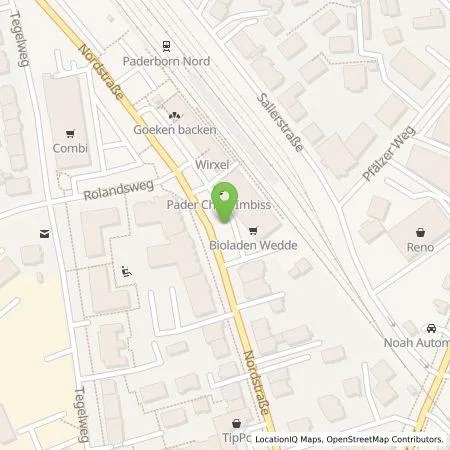 Standortübersicht der Tankstelle REA eCharge GmbH in 33102 Paderborn