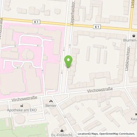 Standortübersicht der Tankstelle HOCHTIEF Ladepartner GmbH in 46047 Oberhausen