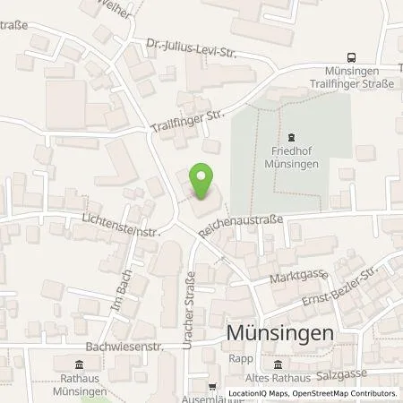 Standortübersicht der Tankstelle EnBW mobility+ AG und Co.KG in 72525 Münsingen