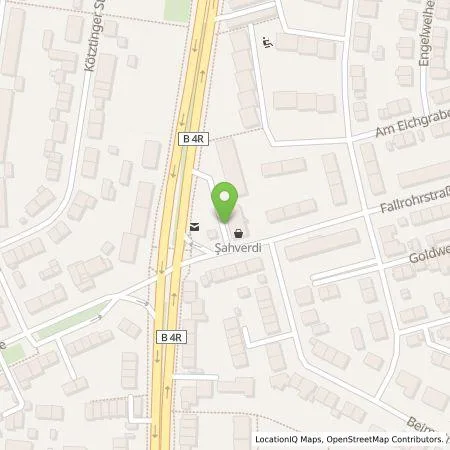 Standortübersicht der Tankstelle N-ERGIE Aktiengesellschaft in 90480 Nürnberg