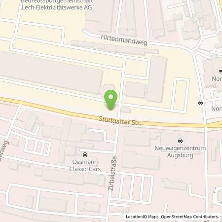 Standortübersicht der Tankstelle LEW Natur GmbH in 86154 Augsburg