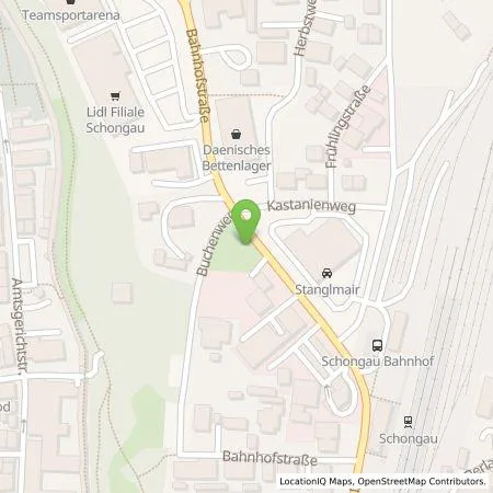 Standortübersicht der Tankstelle LEW Natur GmbH in 86956 Schongau