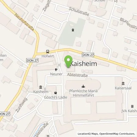 Standortübersicht der Tankstelle LEW Natur GmbH in 86687 Kaisheim