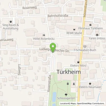 Standortübersicht der Tankstelle LEW Natur GmbH in 86842 Türkheim