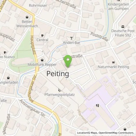 Standortübersicht der Tankstelle LEW Natur GmbH in 86971 Peiting