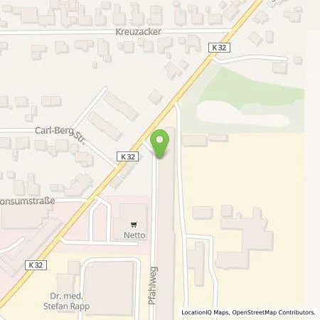 Standortübersicht der Tankstelle BERDING BETON GmbH in 32457 Porta Westfalica