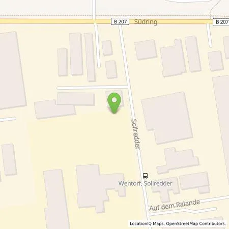 Standortübersicht der Tankstelle BERDING BETON GmbH in 21465 Wentorf bei Hamburg