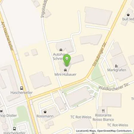 Standortübersicht der Tankstelle Hubauer GmbH in 84030 Landshut