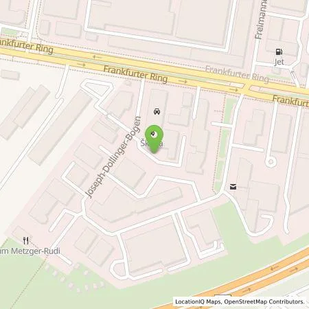 Standortübersicht der Tankstelle Auto & Service PIA GmbH - Penzberg in 80807 München