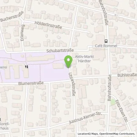 Standortübersicht der Tankstelle BürgerEnergie Schwaikheim eG in 71409 Schwaikheim