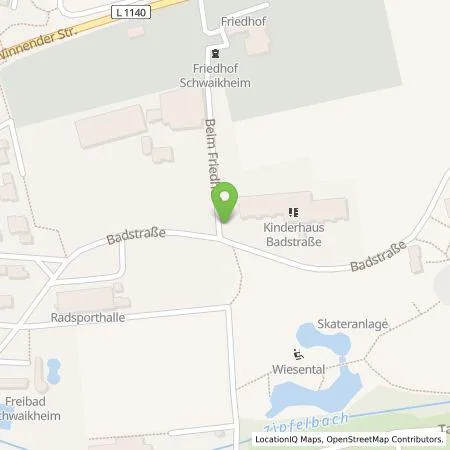 Standortübersicht der Tankstelle BürgerEnergie Schwaikheim eG in 71409 Schwaikheim