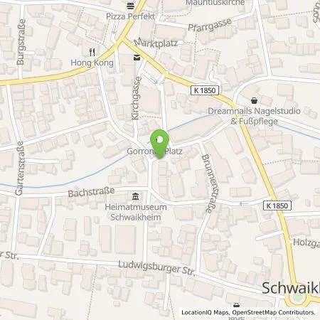 Standortübersicht der Tankstelle BürgerEnergie Schwaikheim eG in 71409 Schwaikheim