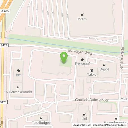 Standortübersicht der Tankstelle UNI ELEKTRO Fachgroßhandel GmbH & Co. KG in 35440 Linden