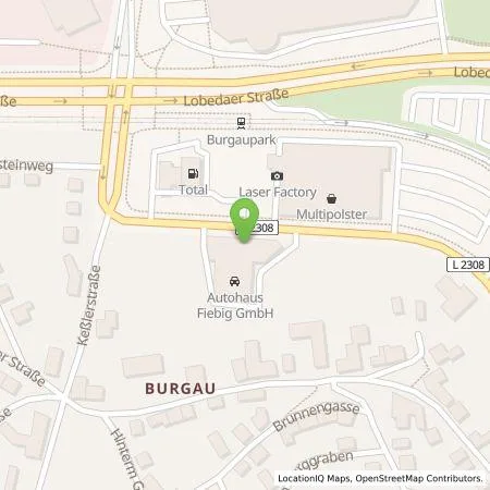 Standortübersicht der Tankstelle Langenhan GmbH in 07745 Jena