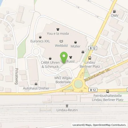 Standortübersicht der Tankstelle Stadtwerke Lindau GmbH & Co. KG in 88131 Lindau (B)