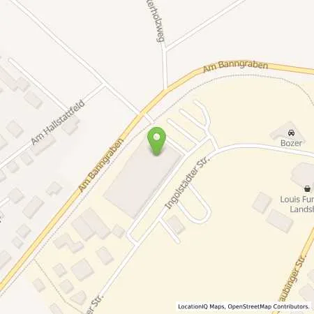 Standortübersicht der Tankstelle Hubauer GmbH in 84030 Landshut