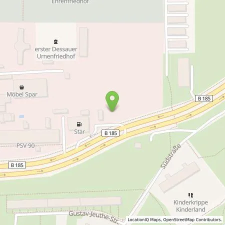 Standortübersicht der Tankstelle ORLEN Deutschland GmbH in 06842 Dessau