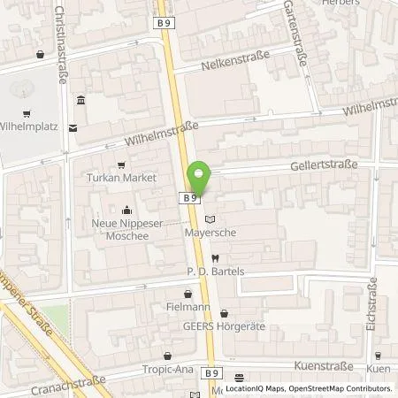 Standortübersicht der Tankstelle Rheinenergie AG in 50733 Köln