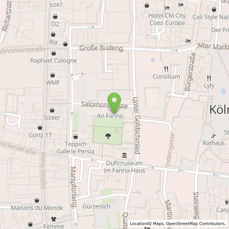 Standortübersicht der Tankstelle Rheinenergie AG in 50677 Köln