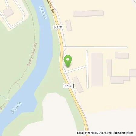 Standortübersicht der Tankstelle Stadtwerke Saalfeld GmbH in 07318 Saalfeld