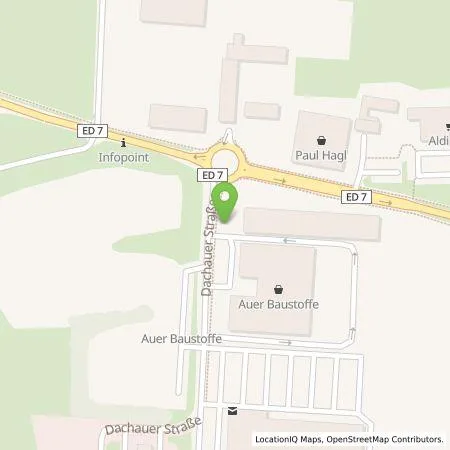 Standortübersicht der Tankstelle Überlandwerk Erding GmbH & Co KG in 85435 Erding