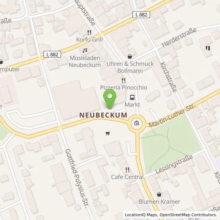 Standortübersicht der Tankstelle Servicewerke Westfalen GmbH & Co. KG in 59269 Beckum