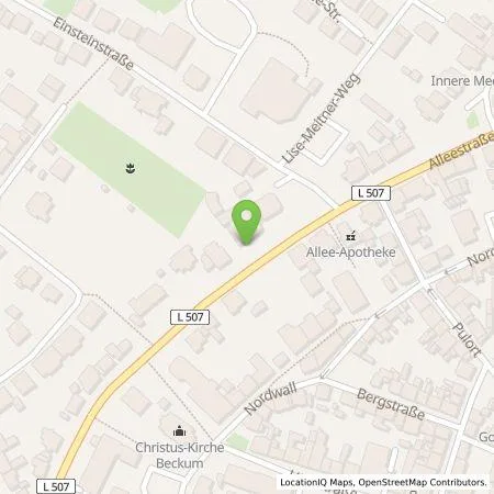 Standortübersicht der Tankstelle Servicewerke Westfalen GmbH & Co. KG in 59269 Beckum