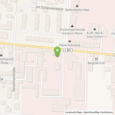 Standortübersicht der Tankstelle Stadtwerke Peine GmbH in 31224 Peine