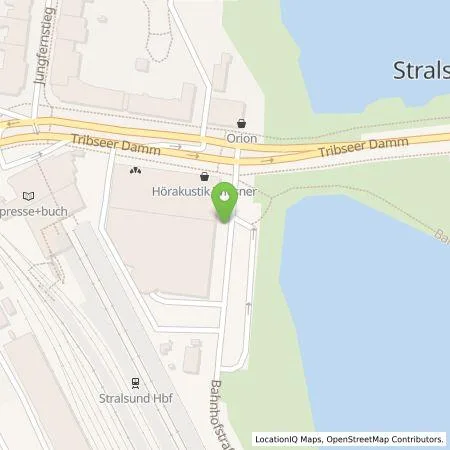 Standortübersicht der Tankstelle SWS Energie GmbH in 18439 Stralsund