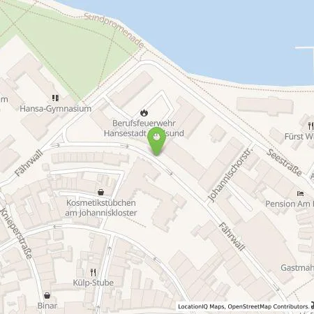 Standortübersicht der Tankstelle SWS Energie GmbH in 18439 Stralsund